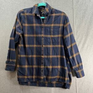 Madewell Blue Plaid Shirt Adult Size XXS Long Sleeve Button Up Shirt Mens